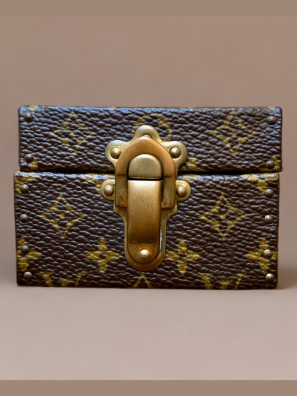 Louis Vuitton Mini Monogram Hard Trunk Jewelry Box